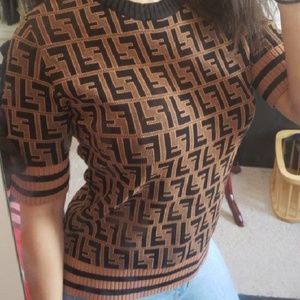Fendi short sleeved sweater